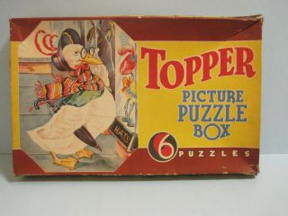   Topper Puzzle Box 6 Puzzles Eleanora Madsen Saalfield Mother Goo se