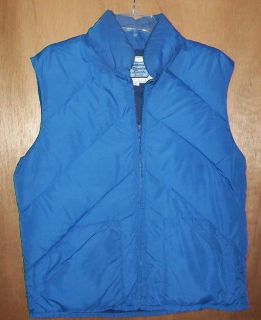 Vintage EMS Eastern Mountain Sports Mens Blue Down Insulated Vest M