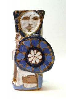 Elio SCHIAVON Erhart Italian Studio Pottery Modernist Figural Vase