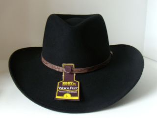 New Arrival Eddy Bros Style Waller Western Hat Color Black 7 3 8 Large