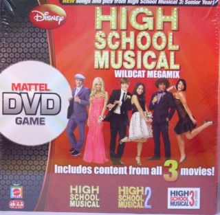High School Musical DVD Board Game from 3 Movies Mattel