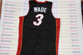 Dwyane Wade Autographed Miami Heat Authentic Adidas Black Rev 30