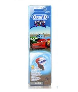 Oral B Kids Electric Toothbrush Stage Power Disney Cars 2 Brush Head