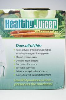 Lexen Healthy Juicer Electric Extractor Wheatgrass Fruit Vegetable