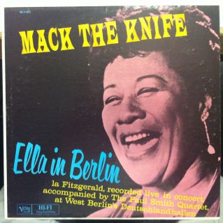 ELLA FITZGERALD mack the knife in berlin LP Mint  MGV 4041 Vinyl 1960