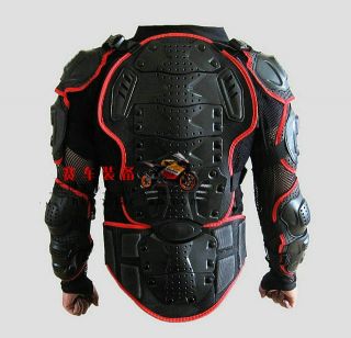 New Motorcycle Full Body Armor Jacket Spine Chest Protection Gear M L