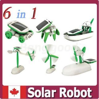in 1 Educational Solar Power Assemble Boat Fan Car Robot Educational