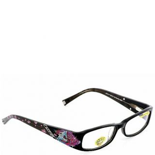 Ed Hardy Black Grey EHO 717 Womens Designer Eyeglasses