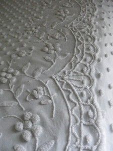 vintage chenille bedspread elegant retrac pristine