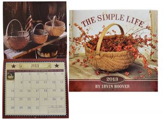 The Simple Life Irvin Hoover Calendar 2013 Primitive Home Decor