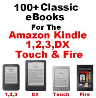  Classic ebooks for  Kindle 1 2 3 DX Touch 3G Fire Free Shipping