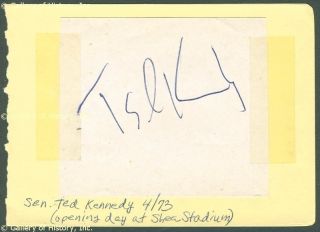 Edward M Ted Kennedy Signature s Circa 04 1973