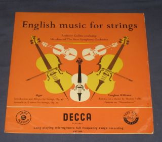 English Music for Strings Elgar Collin Decca LXT 2699