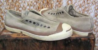 John Varvatos Converse Jack Purcell Leather Slip on Shoes Mens Sz 8