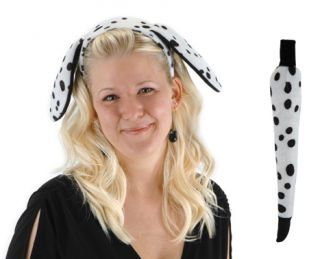 Dog Adult Child Kids Ears Tail Dalmation Costume Set Elope