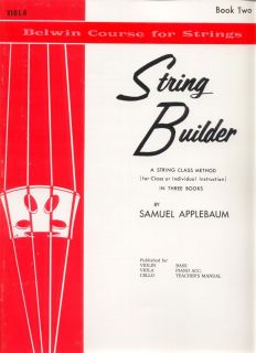 String Builder Book 2 Viola by Samuel Applebaum Belwin