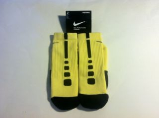Nike Basketball Elite Socks Yellow Black Medium 6 8 RARE USA M Cancer