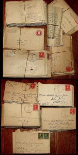 Edith A. Jones to grandmother. 7 pp. Ink. Stamped envelope. Enclosure