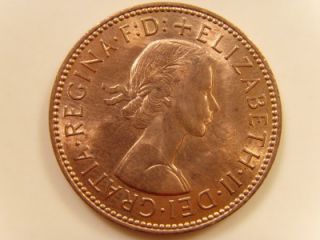 1967 Half Penny Elizabeth II British Coin Halfpenny