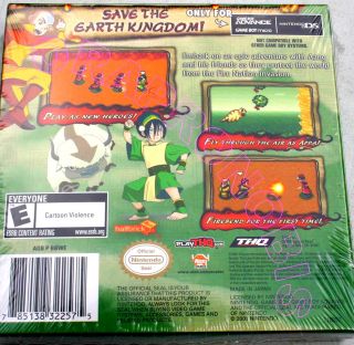 last air bender the burning earth game boy advance game manufacturer