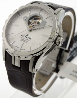 Edox Grand Ocean Automatic Open Heart Swiss Made Watch 85008 3 Ain