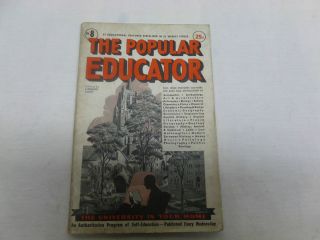  Magazine 30s The Popular Educator 1938 8 Self Education Book