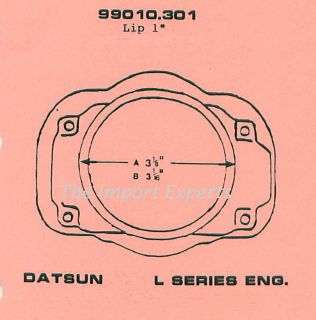 Datsun Air Filter Adaptor for Weber Carburetor 32/36 DGEV / 38 DGAS