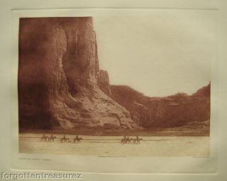 Edward s Curtis Canon de Chelly Photogravure Etching
