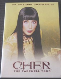 Cher The Farewll Tour RARE Emmy Collectable 2003 DVD