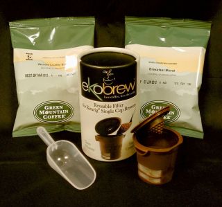 EKOBREW BUNDLE Scoop Coffee Reusable Refillable Cup for Keurig K Cup