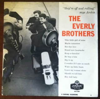 The Everly Brothers London Records HA A 2081 Made in England VG