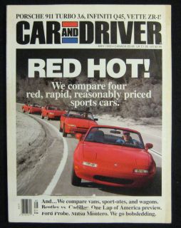 Car and Driver Magazine May 1993 Porsche 911 Turbo 3 6