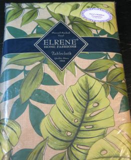 Flannel Backed Vinyl Tablecloths by Elrene Assortedd Sizes Brand New