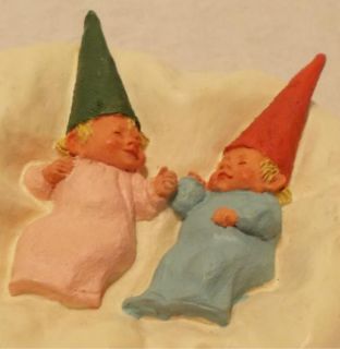 enesco klaus wickl stephie and stophie baby gnomes