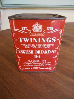 Red Tea Tin Twinings English Breakfast Tea 125 G