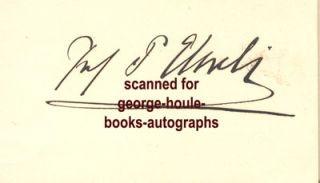 PAUL EHRLICH. Autograph Signature Signed (Prof. P. Ehrlich) boldly