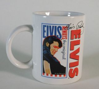 Elvis Presley Coffee Cup Mug Elvis Presley Signature product white