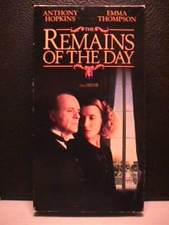 Remains of The Day VHS Anthony Hopkins Emma Thompson V4