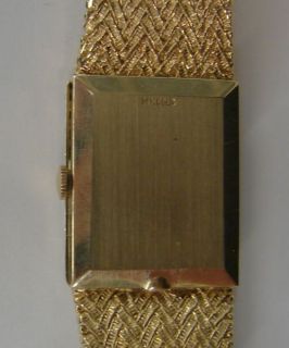 Nice Mens Elgin Diamond Solid 14k Gold Quartz Watch 52 6g