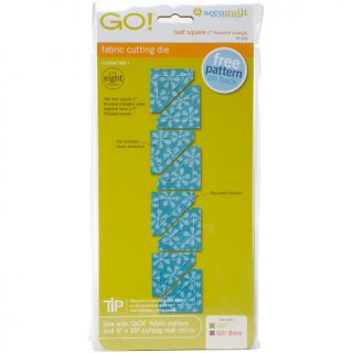 Go Fabric Cutting Dies It Fits   Half Square  1 Finished Triangle at
