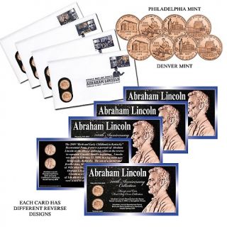 Coin Collector Abraham Lincoln First Day Cover Collection of Stamps