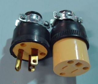 Sets of 2 PC Male and Female Electric Cord Ends
