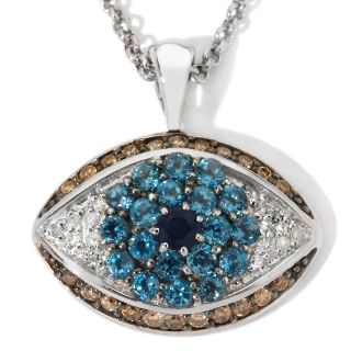 Rarities Fine Jewelry with Carol Brodie Multigem Blue Eye Pendant