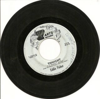 Eddie Fisher Tonight Original 7 Arts Records 45 RPM