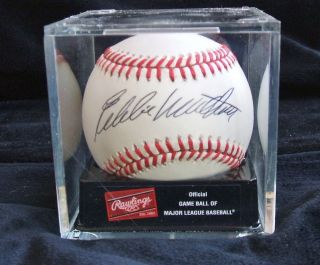 Eddie Mathews Signed Baseball Autographed Ball 500 Home Run Club PSA