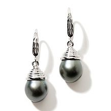 designs by turia 10 11mm tahitian pearl silver earrings $ 79 90 $ 129