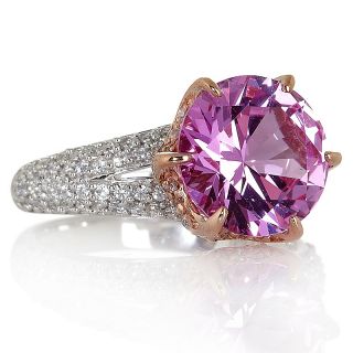  absolute 2 tone created pink sapphire rosebud ring rating 11 $ 149 95