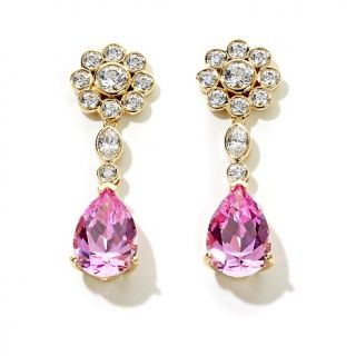 Jean Dousset Absolute 11.88ct Pear Shaped Created Pink Sapphire Drop