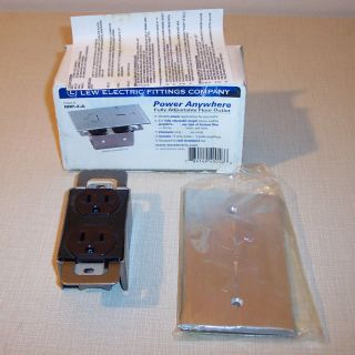  RRP 2 A Aluminum Floor Plate Assembly Outlet 15A Receptacle