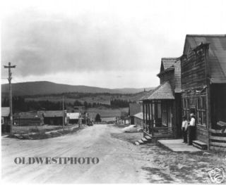 Elk City Idaho 1930s Main Street Photo Mining Boom Town